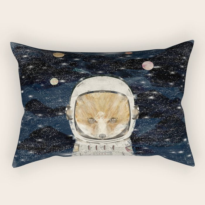 little space fox Rectangular Pillow Gallery Image 2