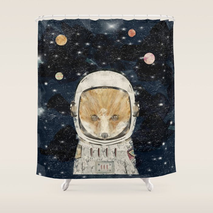 little space fox Shower Curtain Gallery Image 1