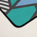 Colorful Memphis Milano Modern Geometric Shapes - 80s 90s retro electroclash pop art Aztec Desk Mat Gallery Image 4