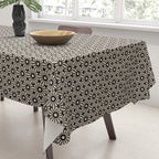 Minimalist Geometric Floral Pattern Tablecloth Gallery Image 3