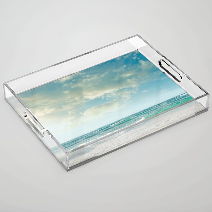 beach love tropical island paradise Acrylic Tray Gallery Image 1