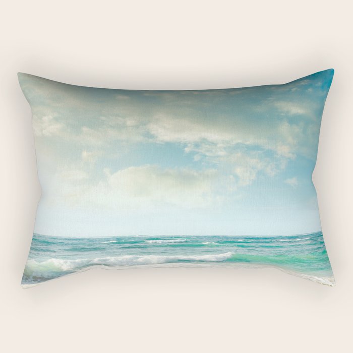 beach love tropical island paradise Rectangular Pillow Gallery Image 2