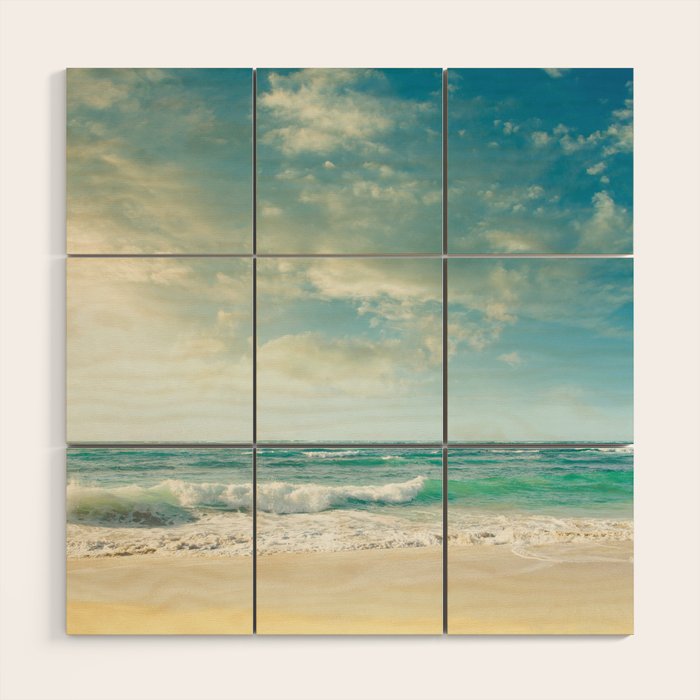beach love tropical island paradise Wood Wall Art Gallery Image 1