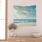 beach love tropical island paradise Wall Tapestry Gallery Image 2