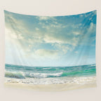 beach love tropical island paradise Wall Tapestry Gallery Image 4