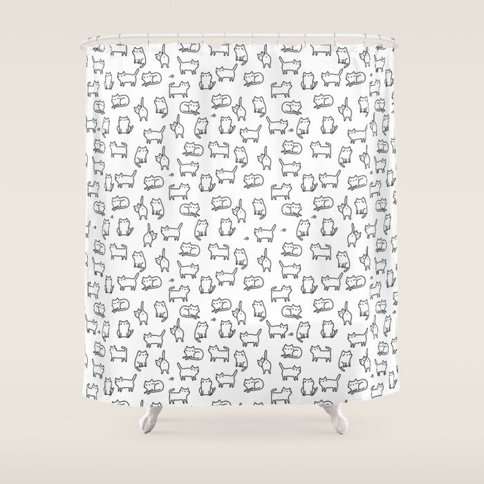 Cats, cats, cats Shower Curtain Gallery Image 1