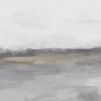 Cloudy Horizon I - Light & Dark Gray with Gold Charcoal Grey Abstract Painting, Modern Wall Art, Coffee Mug Gallery Image 2