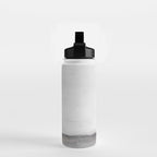 Cloudy Horizon I - Light & Dark Gray with Gold Charcoal Grey Abstract Painting, Modern Wall Art, Water Bottle Gallery Image 2