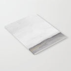 Cloudy Horizon I - Light & Dark Gray with Gold Charcoal Grey Abstract Painting, Modern Wall Art, Notebook Gallery Image 2
