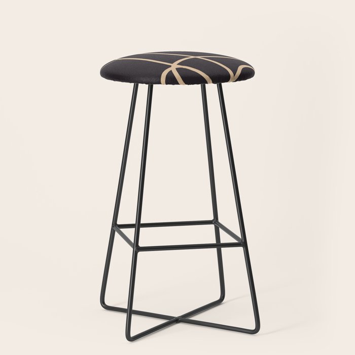 Abstract Line Art Cat Stool Gallery Image 1