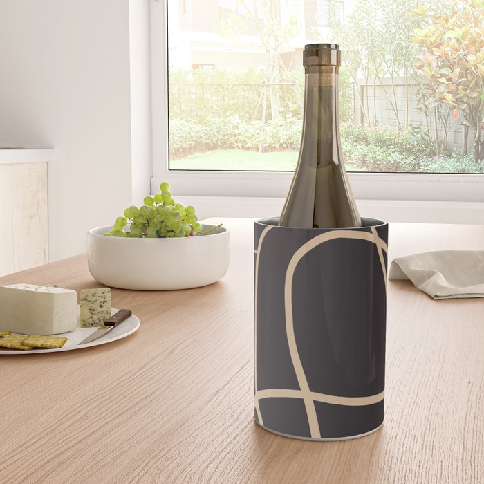 Abstract Line Art Cat Wine Chiller Gallery Image 4