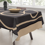 Abstract Line Art Cat Tablecloth Gallery Image 3