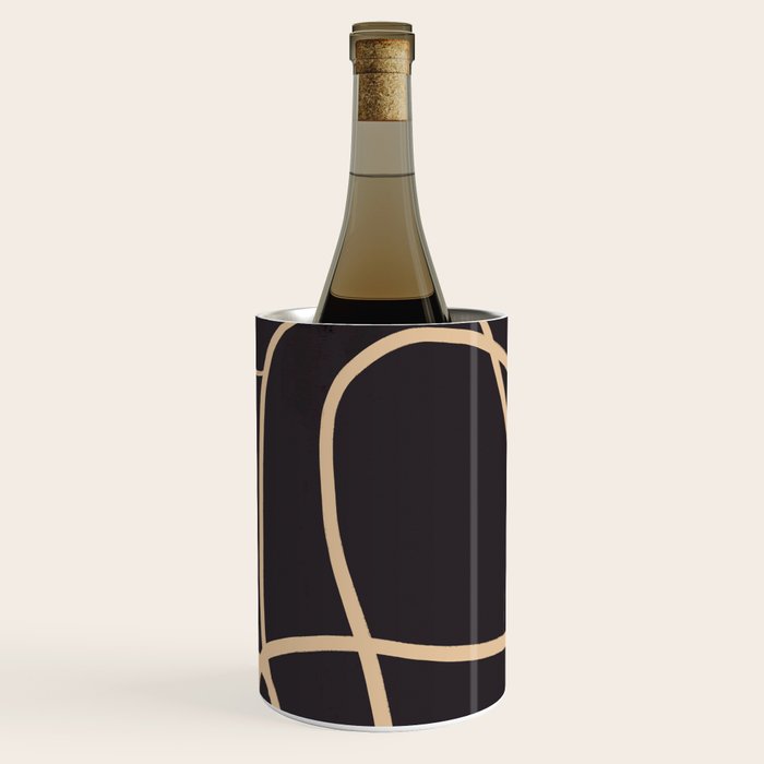 Abstract Line Art Cat Wine Chiller Gallery Image 1