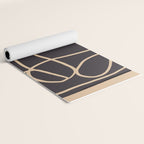 Abstract Line Art Cat Yoga Mat Gallery Image 2