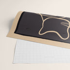 Abstract Line Art Cat Wrapping Paper Gallery Image 2