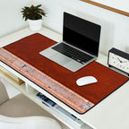 Pink and Red Salt Lake in Italy Desk Mat Gallery Image 2