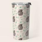 Koala and Eucalyptus Pattern Travel Mug Gallery Image 2