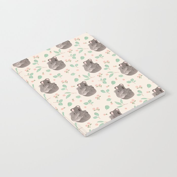Koala and Eucalyptus Pattern Notebook Gallery Image 2