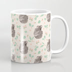 Koala and Eucalyptus Pattern Coffee Mug Gallery Image 1