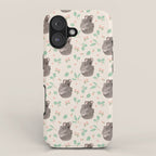 Koala and Eucalyptus Pattern iPhone Case Gallery Image 1