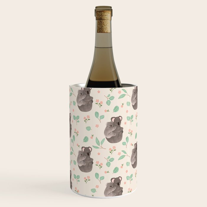 Koala and Eucalyptus Pattern Wine Chiller Gallery Image 2