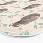 Koala and Eucalyptus Pattern Bath Mat Gallery Image 3