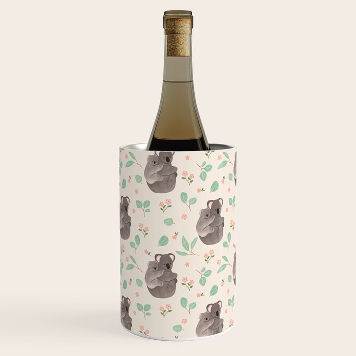 Koala and Eucalyptus Pattern Wine Chiller Gallery Image 3