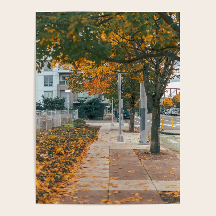 Autumn Sidewalk Poster Gallery Image 4