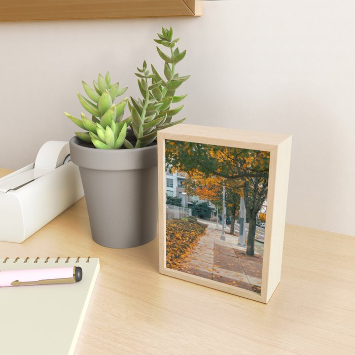 Autumn Sidewalk Mini Art Print Gallery Image 2