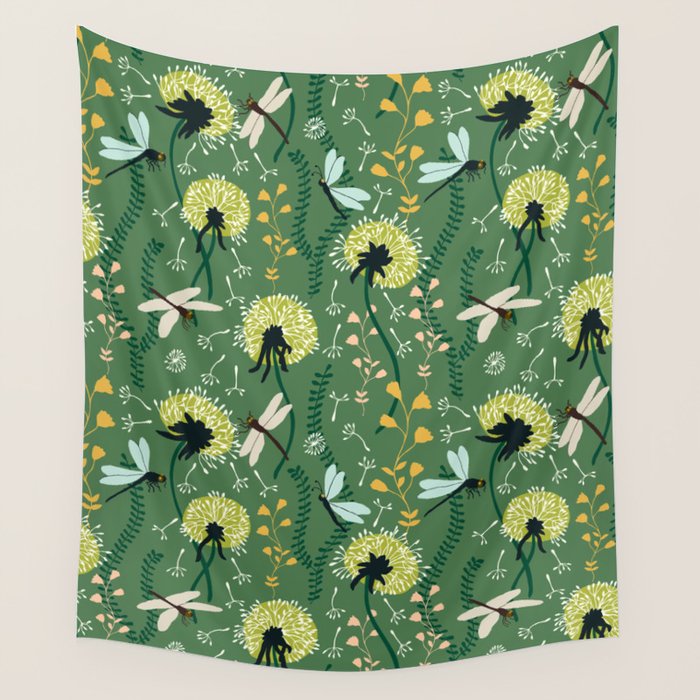 Dandelion Day - Meadow Wall Tapestry Gallery Image 4