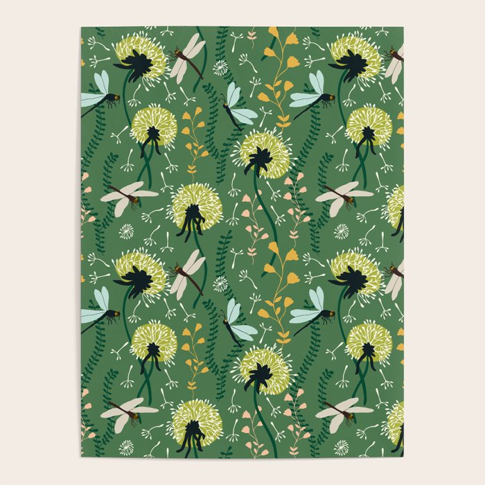 Dandelion Day - Meadow Poster Gallery Image 1