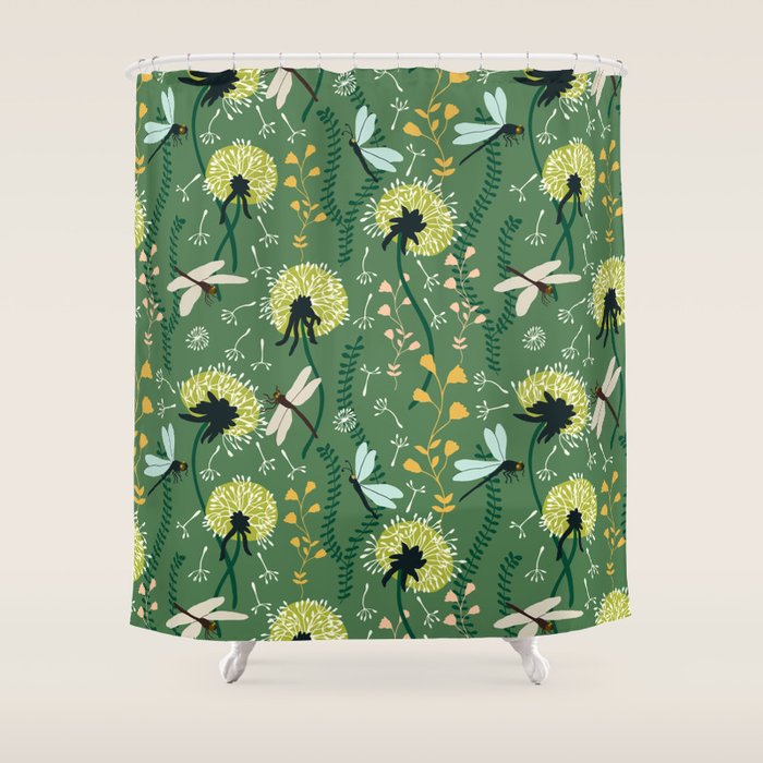 Dandelion Day - Meadow Shower Curtain Gallery Image 1