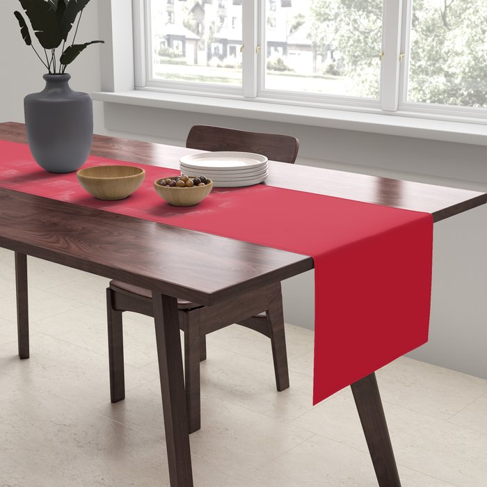 Solid Cherry Tomato Table Runner Gallery Image 2