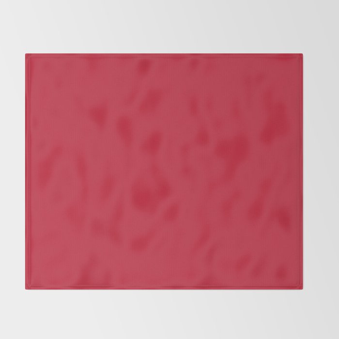 Solid Cherry Tomato Throw Blanket Gallery Image 2