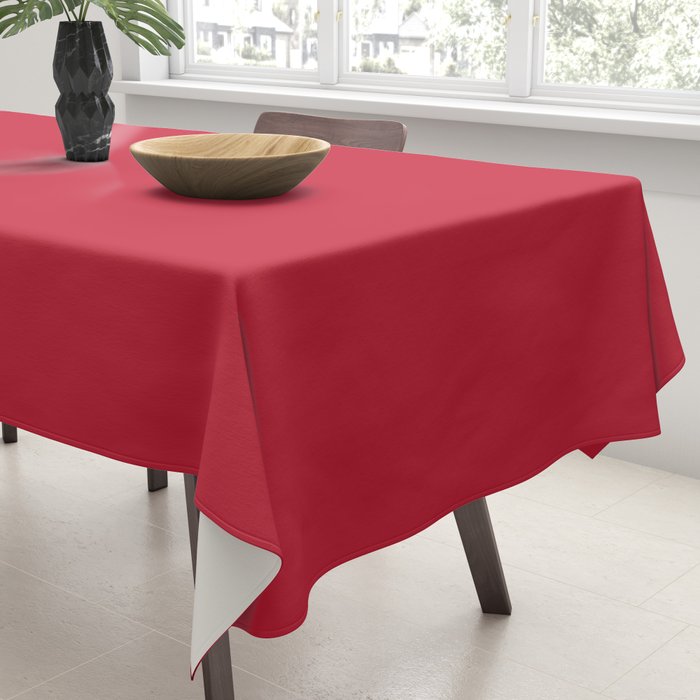 Solid Cherry Tomato Tablecloth Gallery Image 3