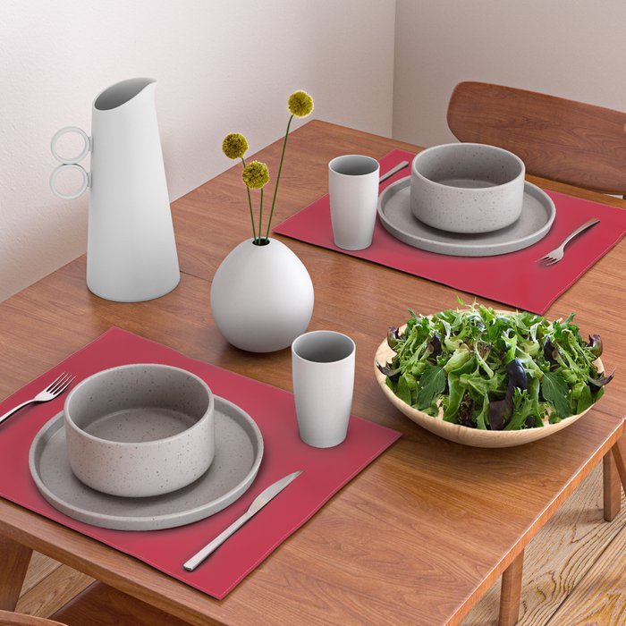 Solid Cherry Tomato Placemat Gallery Image 2