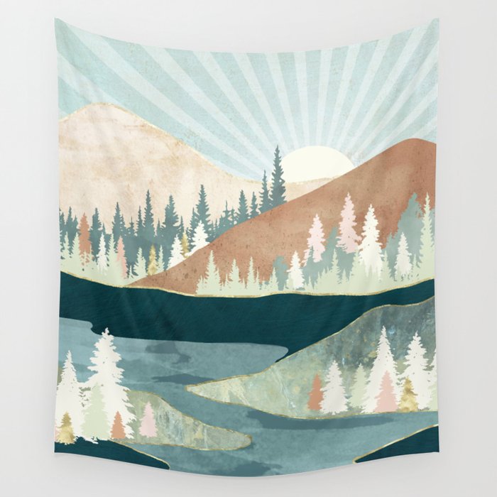 Autumn Sun Wall Tapestry Gallery Image 1