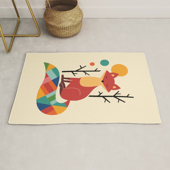 Rainbow Fox Rug Gallery Image 1