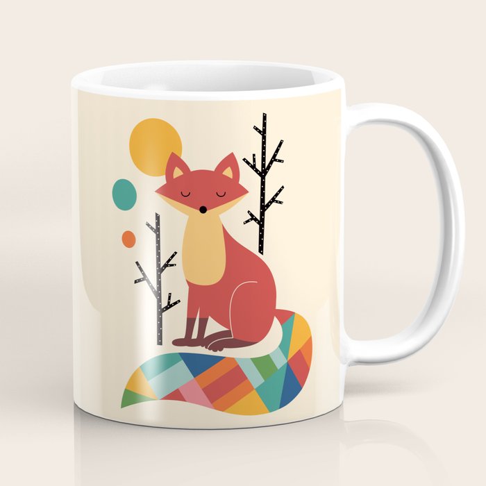 Rainbow Fox Coffee Mug Gallery Image 1