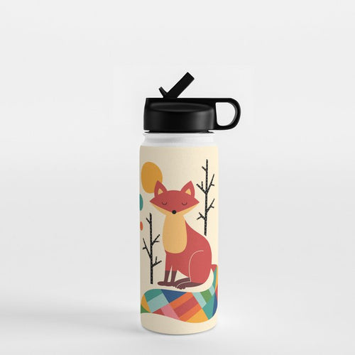 Rainbow Fox Water Bottle