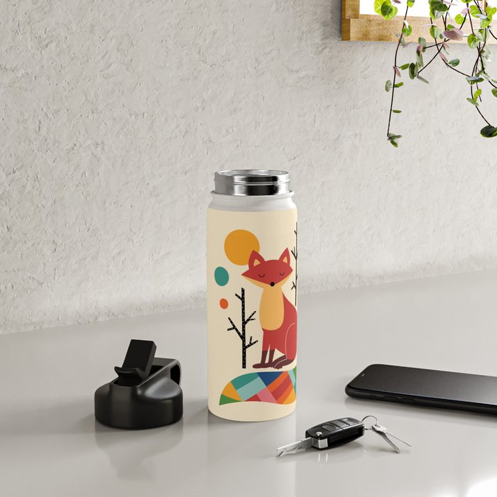 Rainbow Fox Water Bottle Gallery Image 5