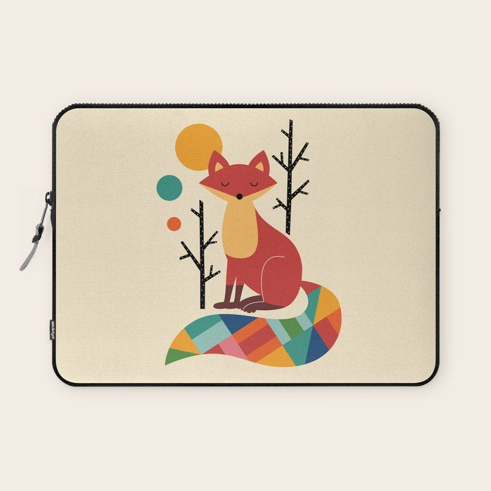 Rainbow Fox Laptop Sleeve Gallery Image 1