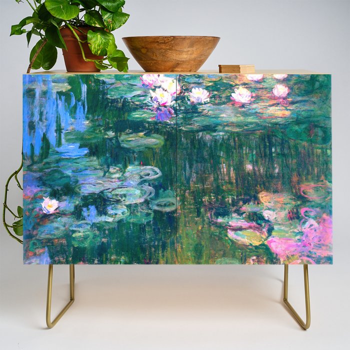 water lilies : Monet Credenza Gallery Image 1