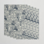 cryptid crowd indigo pearl Wrapping Paper Gallery Image 3