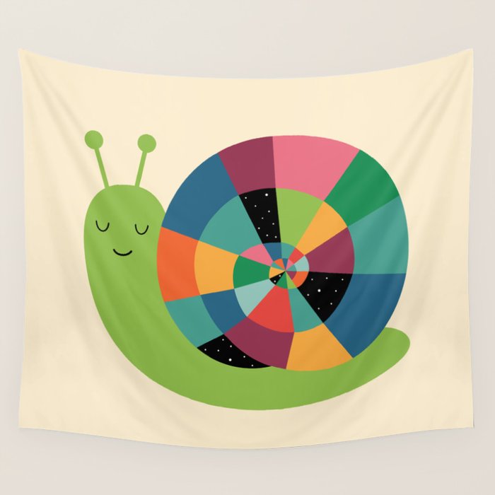 Snail Time Wall Tapestry Gallery Image 4