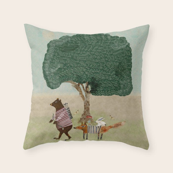 summers adventure Throw Pillow Gallery Image 6