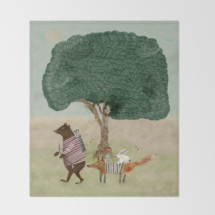 summers adventure Throw Blanket Gallery Image 2