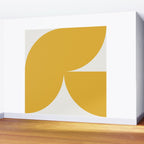 Bold Geometric Shapes - Golden Yellow Wall Mural Gallery Image 2