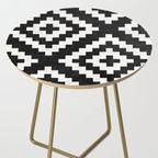 Urban Tribal Pattern No.17 - Aztec - Black and White Concrete Side Table Gallery Image 2