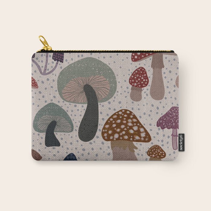 Mushroom collection_04 Carry All Pouch Gallery Image 1